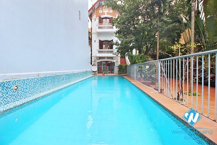 Gorgeous swimming pool villa for rent on To Ngoc Van, Tay Ho